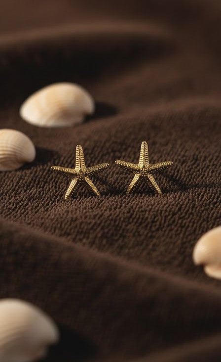 Starfish & Seashell Charm Jewelry Set